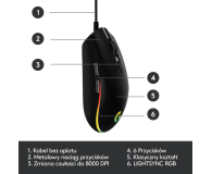 LOGITECH G102 Lightsync Gaming Mouse czarna 910-005823 - 574603 - zdjęcie 11